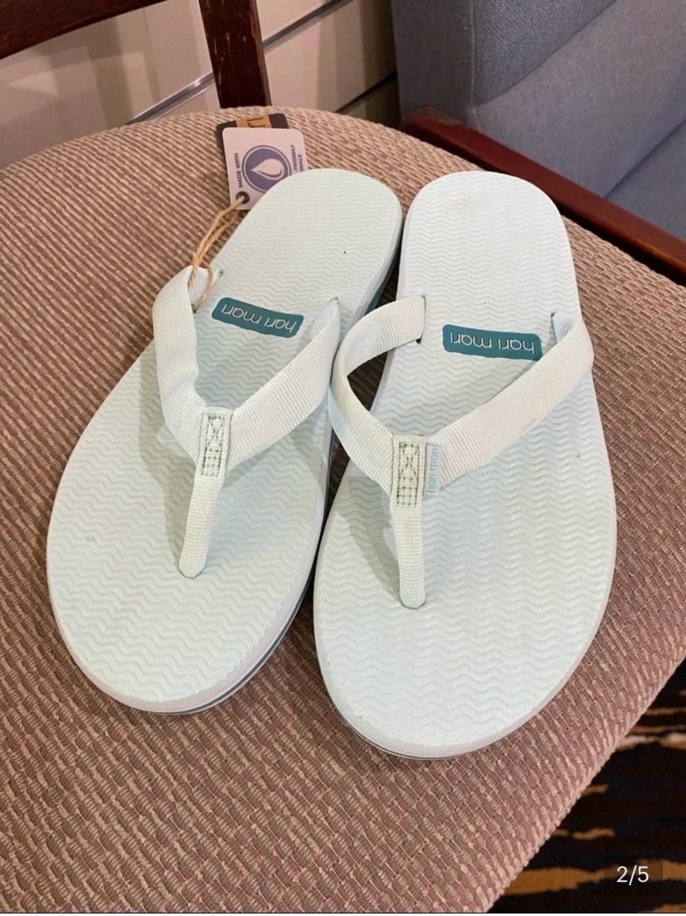 Hari Mari Light Mint Flip Flop Sandals